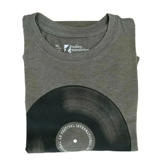 VINYL RECORD FOREST Grapgic Short Sleeves Today Tomorrow Sz XL - Picture 3 of 12